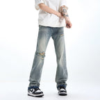 Loose Straight Ripped Jeans For Men - StepByStepNow