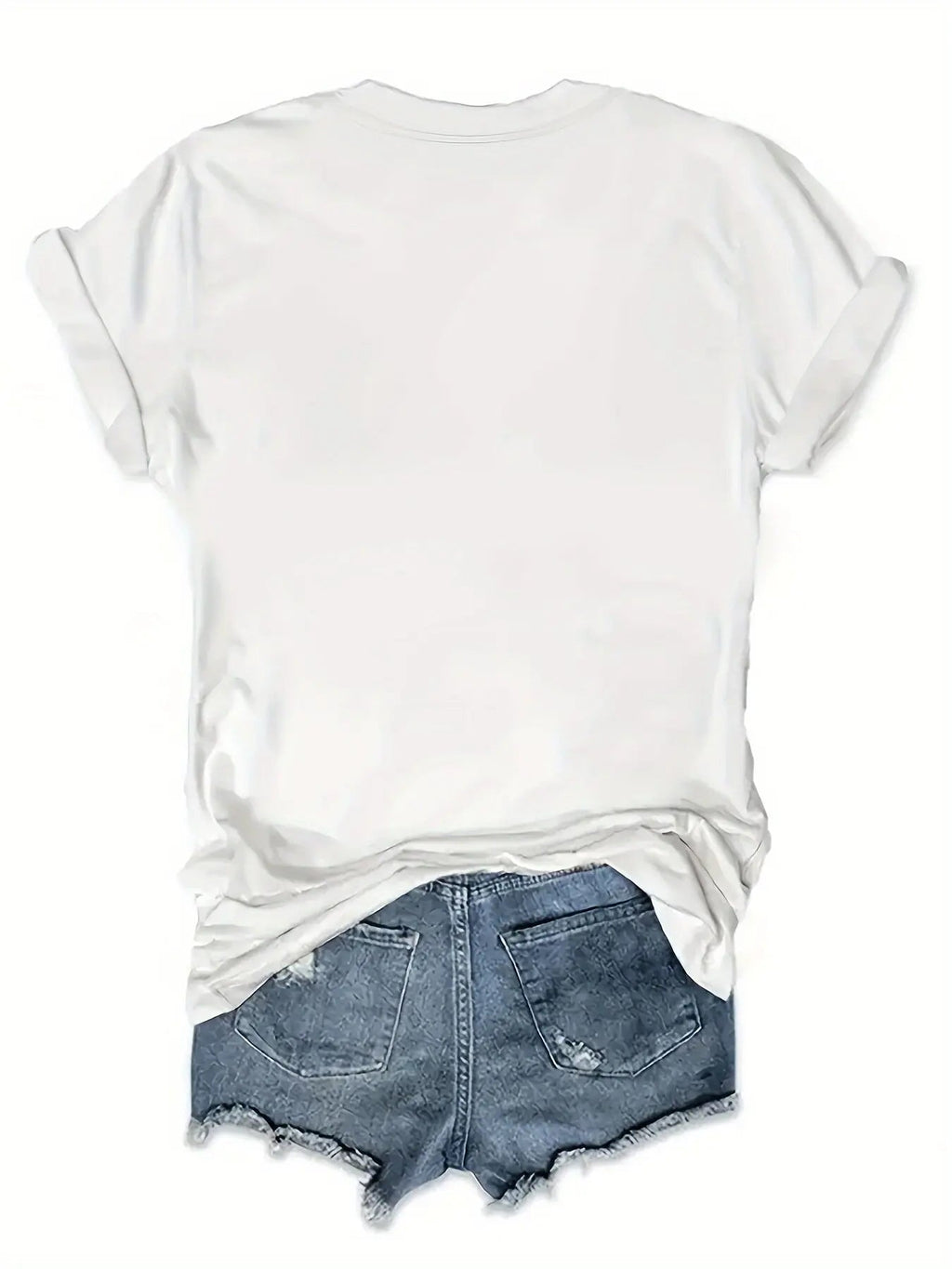Luxury Crown Medallion Women's Tee - Modern Chic Graphic Casual White Top | StepbyStepNow - StepByStepNow