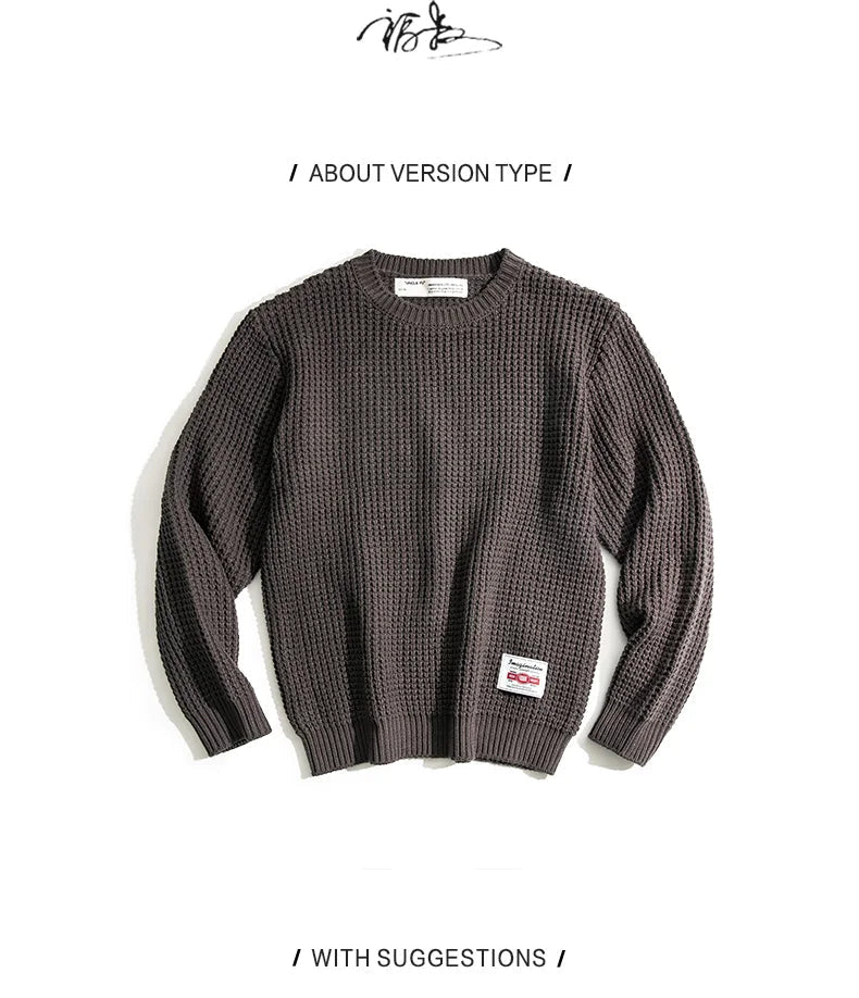 Maden Abito da lavoro Retro girocollo addensato maglione autunnale e invernale Amekaji abbigliamento da uomo in maglia allentata - StepByStepNow