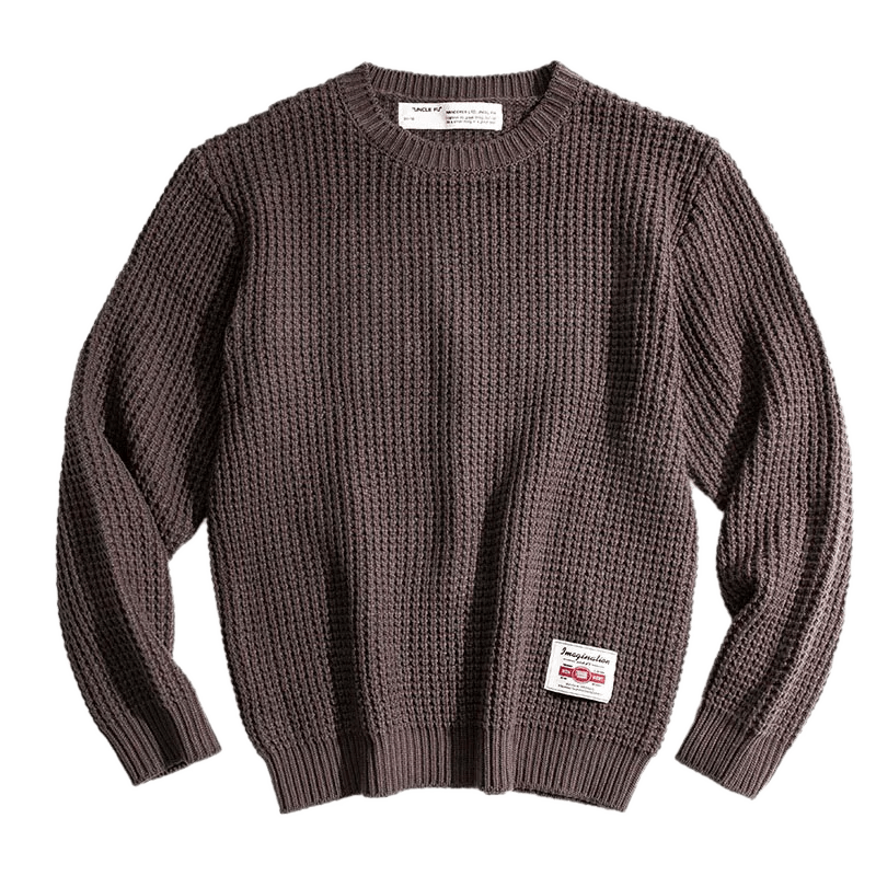 Maden Abito da lavoro Retro girocollo addensato maglione autunnale e invernale Amekaji abbigliamento da uomo in maglia allentata - StepByStepNow