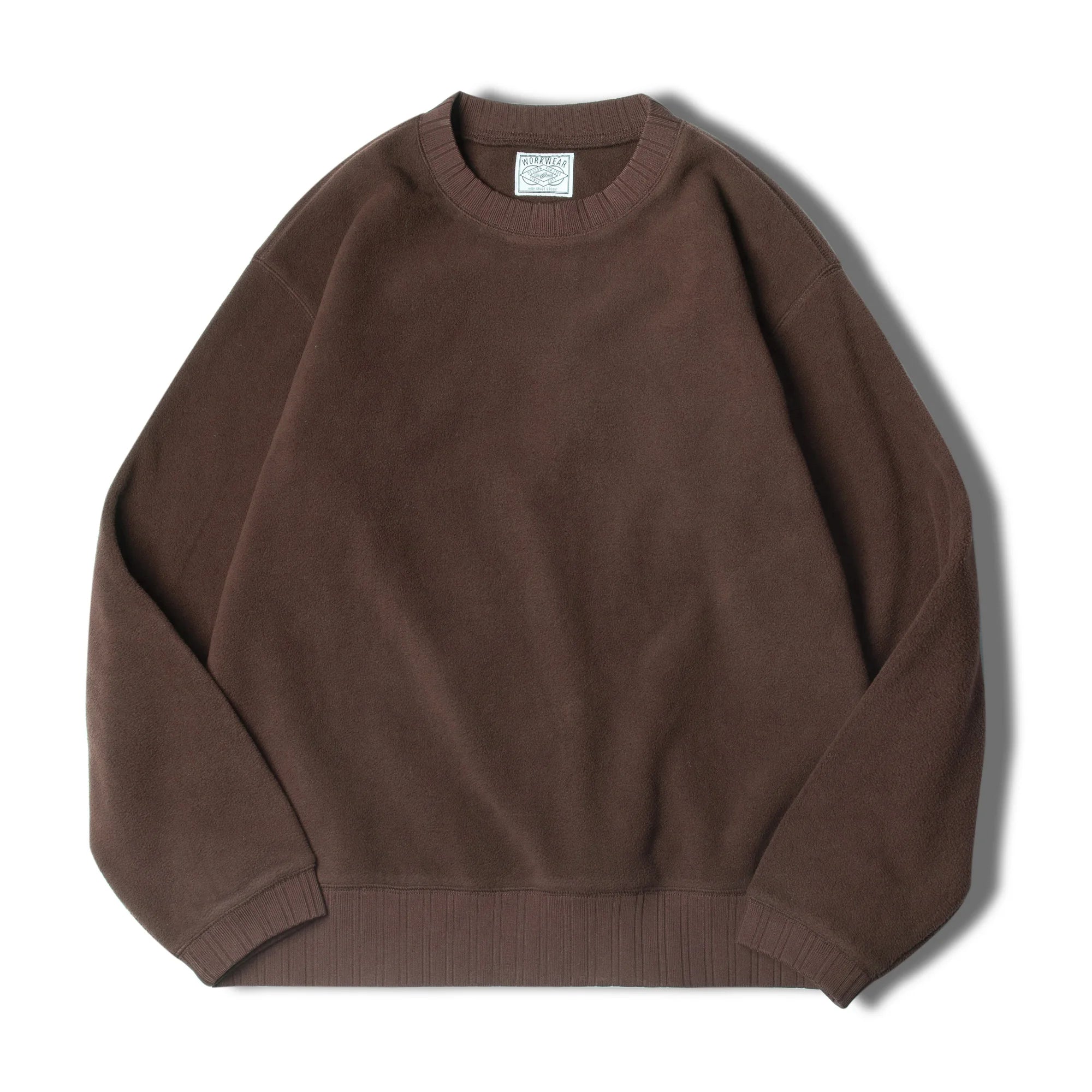 MADEN Felpa da uomo in pile polare Autunno Inverno Manica lunga Girocollo Pullover Camicia con fondo ispessito caldo Felpa nera - StepByStepNow