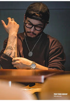 MADEN Felpa da uomo in pile polare Autunno Inverno Manica lunga Girocollo Pullover Camicia con fondo ispessito caldo Felpa nera - StepByStepNow