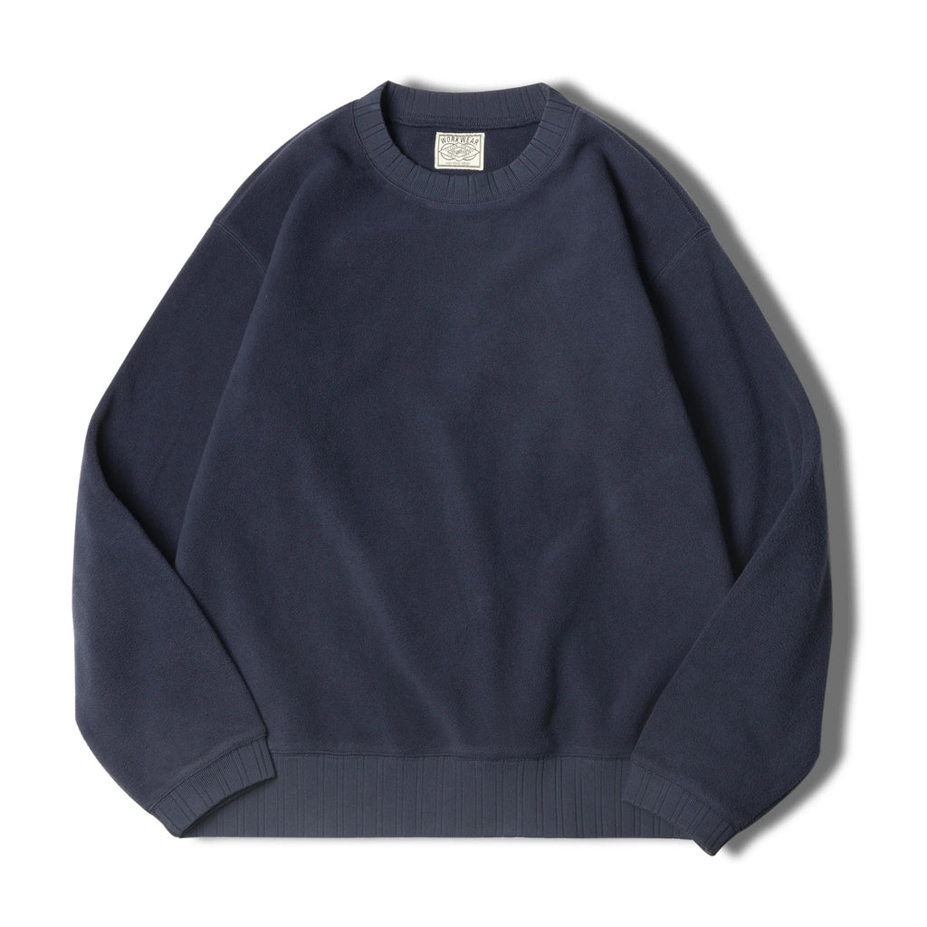 MADEN Felpa da uomo in pile polare Autunno Inverno Manica lunga Girocollo Pullover Camicia con fondo ispessito caldo Felpa nera - StepByStepNow