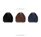 MADEN Felpa da uomo in pile polare Autunno Inverno Manica lunga Girocollo Pullover Camicia con fondo ispessito caldo Felpa nera - StepByStepNow