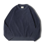 MADEN Felpa da uomo in pile polare Autunno Inverno Manica lunga Girocollo Pullover Camicia con fondo ispessito caldo Felpa nera - StepByStepNow