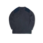 Maden Maglione a righe verticali O - Collo Slim Fit da uomo Pullover lavorato a maglia retrò Patch Cuciture Design Maglioni classici Abbigliamento uomo - StepByStepNow