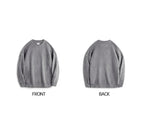 Maden New Retro Grey girocollo maglione foderato in pile caldo Versatile Pullover per uomo con top larghi per l'autunno e l'inverno - StepByStepNow
