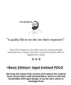 Maden Polo da uomo vintage lavorata a maglia tinta unita felpa a maniche lunghe morbida risvolto strato pullover maglieria per pendolari autunnali - StepByStepNow