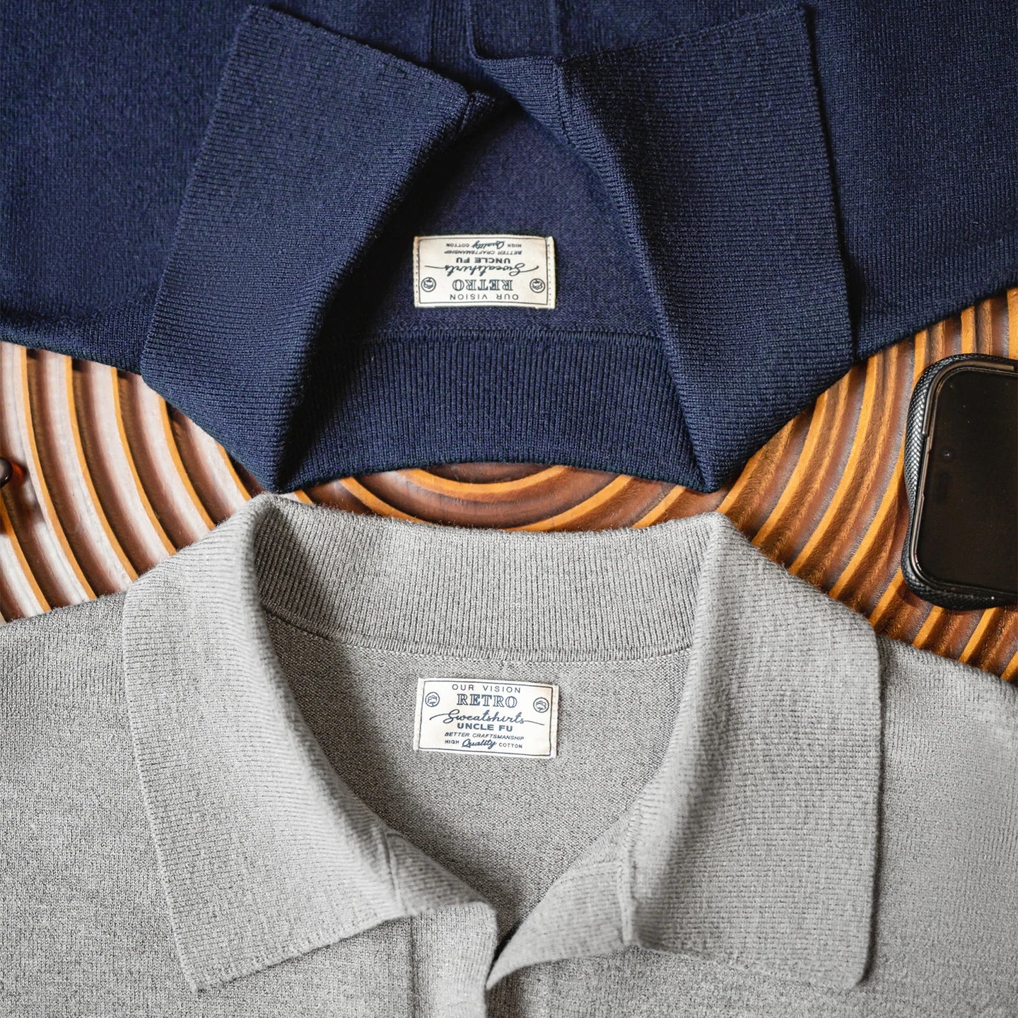 Maden Polo da uomo vintage lavorata a maglia tinta unita felpa a maniche lunghe morbida risvolto strato pullover maglieria per pendolari autunnali - StepByStepNow