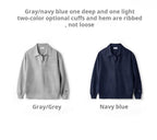 Maden Polo da uomo vintage lavorata a maglia tinta unita felpa a maniche lunghe morbida risvolto strato pullover maglieria per pendolari autunnali - StepByStepNow