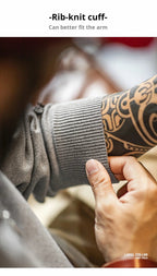 Maden Polo da uomo vintage lavorata a maglia tinta unita felpa a maniche lunghe morbida risvolto strato pullover maglieria per pendolari autunnali - StepByStepNow