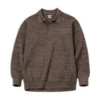 Maden Polo lavorata a maglia retrò maglione con risvolto color caffè allentato autunno inverno uomo zio Fu maglione maglieria casual - StepByStepNow