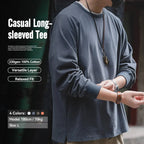 Maglione girocollo cotone retrò vintage a maniche lunghe - StepByStepNow