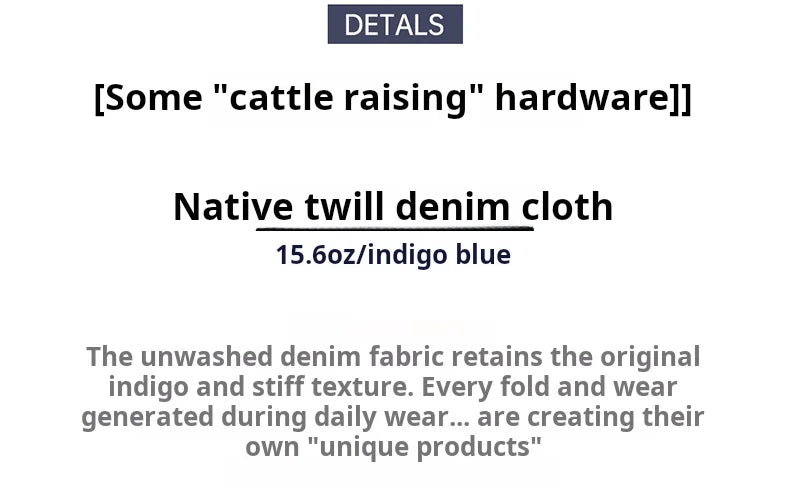 Maden Vintage Jeans da uomo in denim grezzo con cimosa da 15,6 once Pantaloni a gamba larga con cerniera YKK Jeans dritti per l'autunno e l'inverno - StepByStepNow