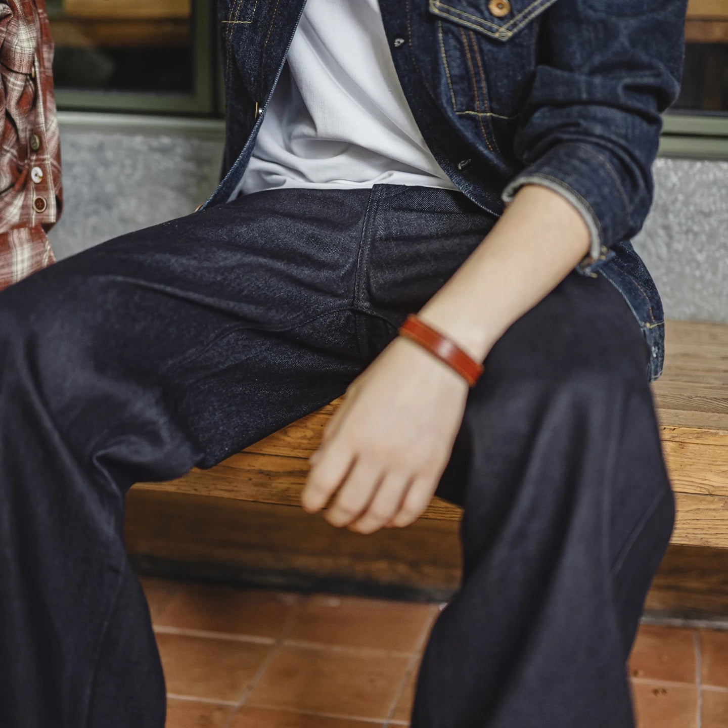 Maden Vintage Jeans da uomo in denim grezzo con cimosa da 15,6 once Pantaloni a gamba larga con cerniera YKK Jeans dritti per l'autunno e l'inverno - StepByStepNow