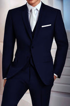 "Madison" Midnight Navy Suit Jacket Notch (Separates) - StepByStepNow