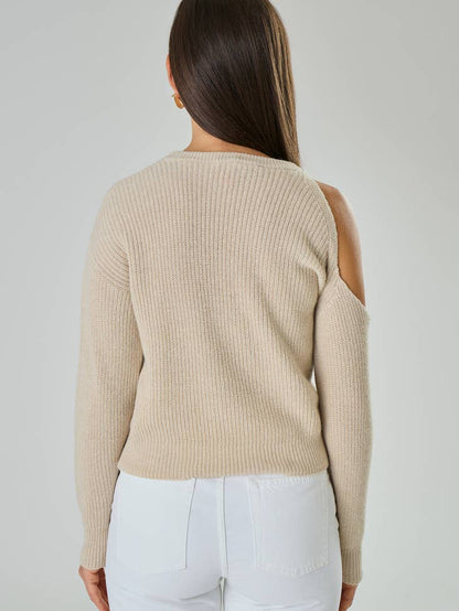 Maglia con spacco su spalla in misto Cashmere - Anastasia - StepByStep