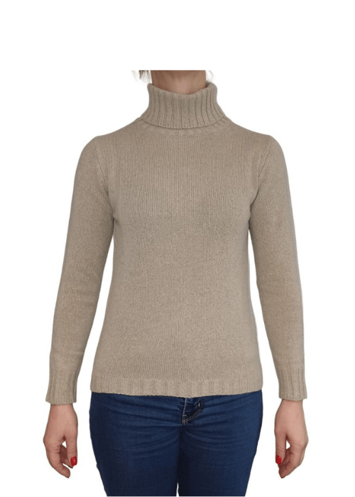 Maglia Donna Collo Alto Cashmere Rigenerato - StepByStep