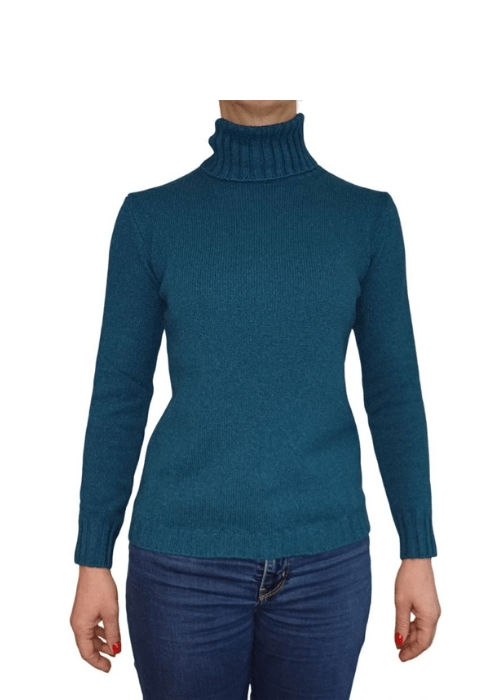 Maglia Donna Collo Alto Cashmere Rigenerato - StepByStep