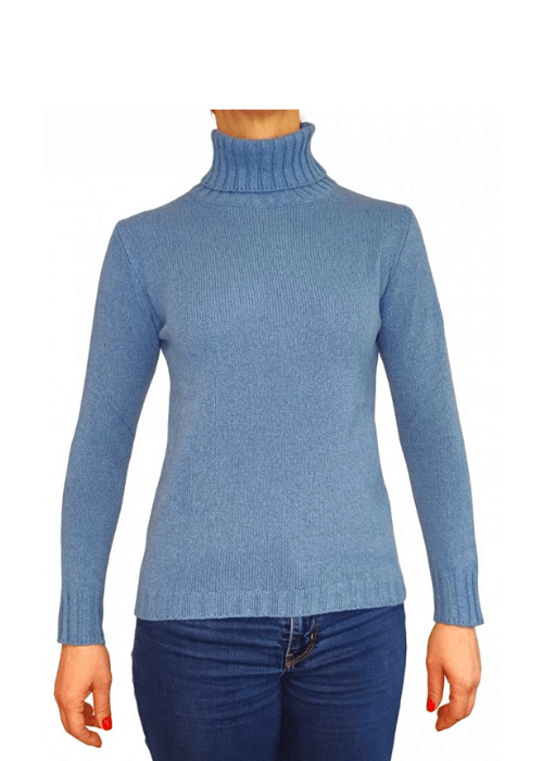 Maglia Donna Collo Alto Cashmere Rigenerato - StepByStep