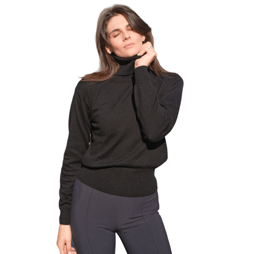 Maglia Donna Collo Alto Puro Cashmere - StepByStep