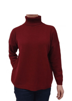 Maglia Donna Over Collo Alto Cashmere Rigenerato - StepByStep
