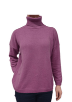 Maglia Donna Over Collo Alto Cashmere Rigenerato - StepByStep