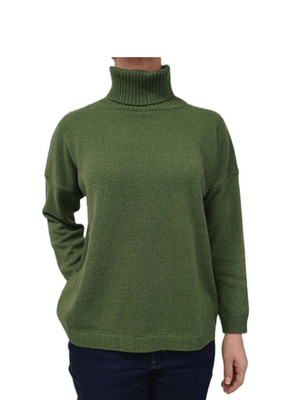 Maglia Donna Over Collo Alto Cashmere Rigenerato - StepByStep