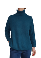 Maglia Donna Over Collo Alto Cashmere Rigenerato - StepByStep