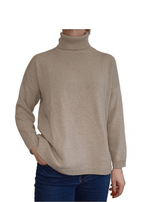 Maglia Donna Over Collo Alto Cashmere Rigenerato - StepByStep