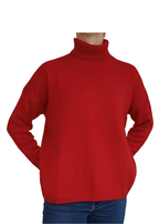 Maglia Donna Over Collo Alto Cashmere Rigenerato - StepByStep