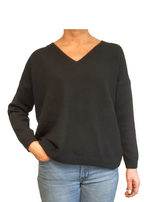 Maglia Donna Over Scollo a V Cashmere Rigenerato - StepByStep