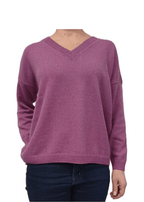 Maglia Donna Over Scollo a V Cashmere Rigenerato - StepByStep