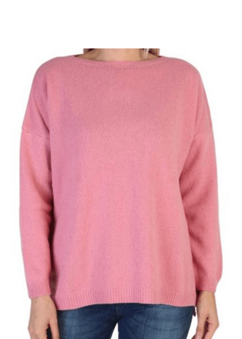 Maglia Donna Over Scollo Barca Cashmere Rigenerato - StepByStep