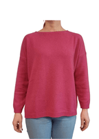 Maglia Donna Over Scollo Barca Cashmere Rigenerato - StepByStep