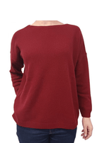 Maglia Donna Over Scollo Barca Cashmere Rigenerato - StepByStep