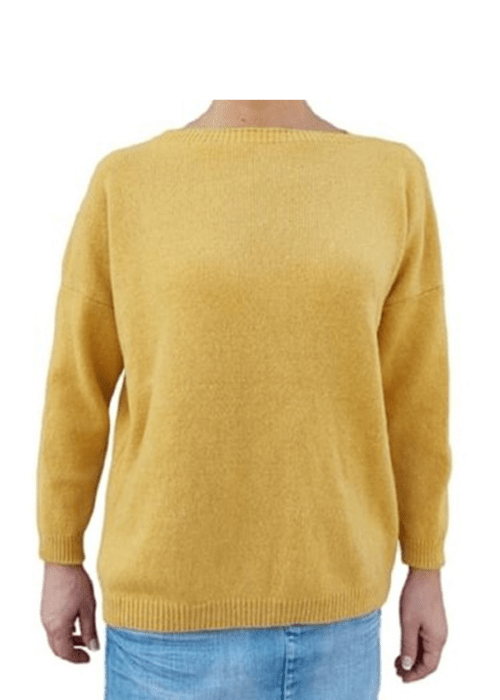 Maglia Donna Over Scollo Barca Cashmere Rigenerato - StepByStep