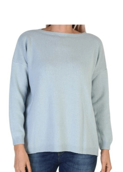 Maglia Donna Over Scollo Barca Cashmere Rigenerato - StepByStep