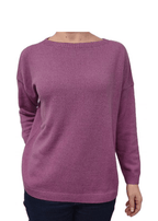 Maglia Donna Over Scollo Barca Cashmere Rigenerato - StepByStep