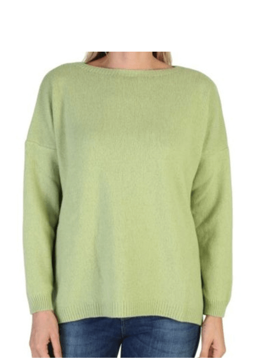 Maglia Donna Over Scollo Barca Cashmere Rigenerato - StepByStep