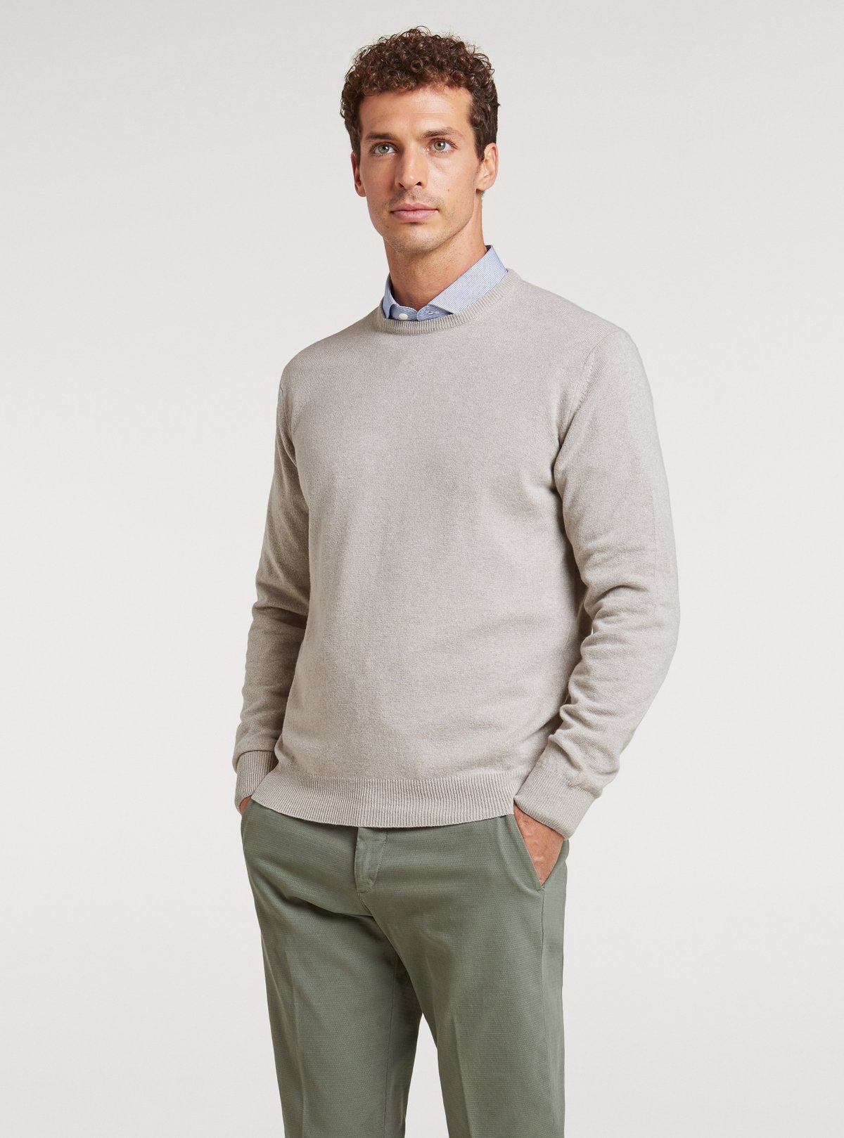 Maglia girocollo in lana cashmere - StepByStep