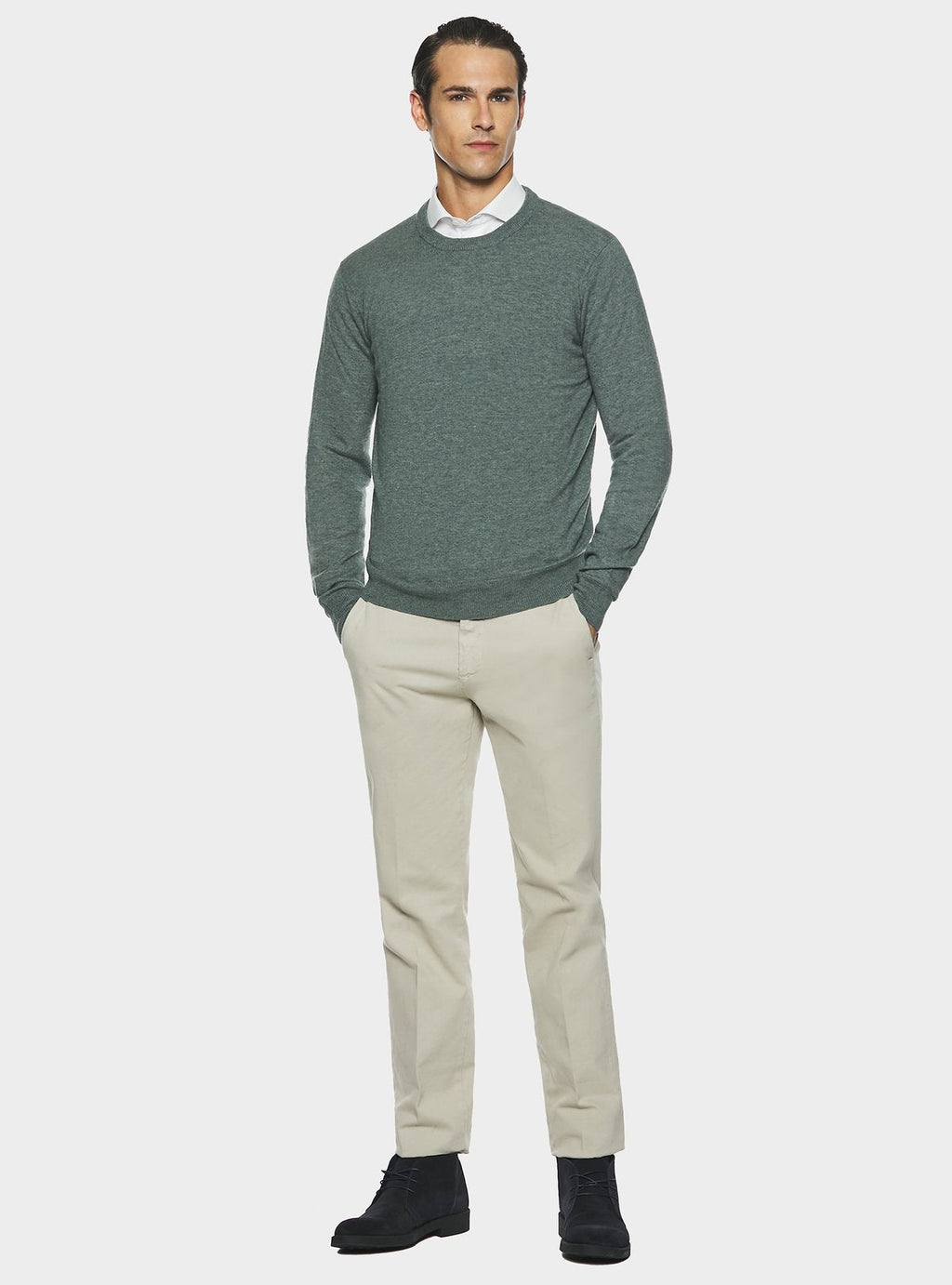 Maglia girocollo in lana cashmere - StepByStep