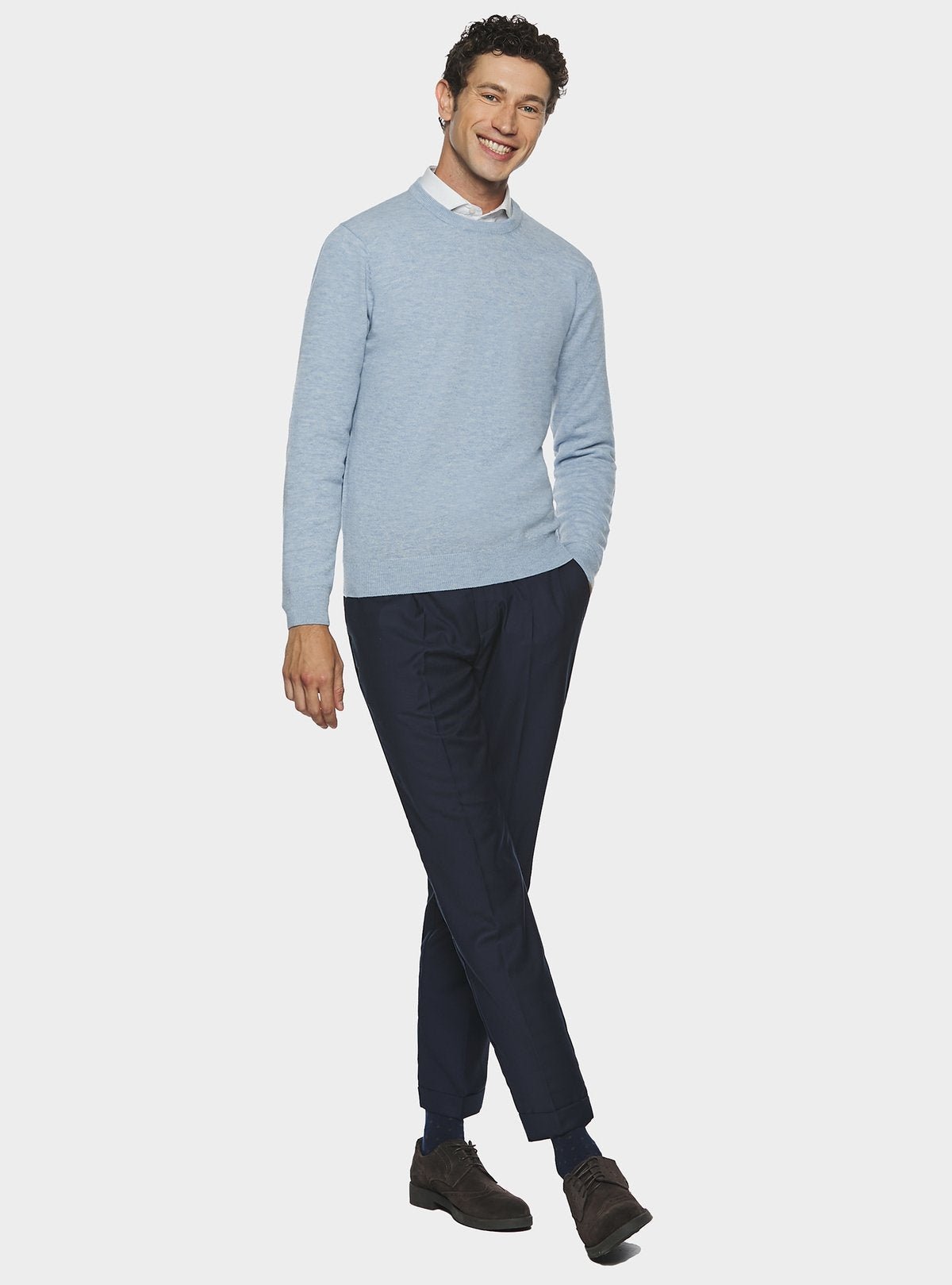 Maglia girocollo in lana cashmere - StepByStep