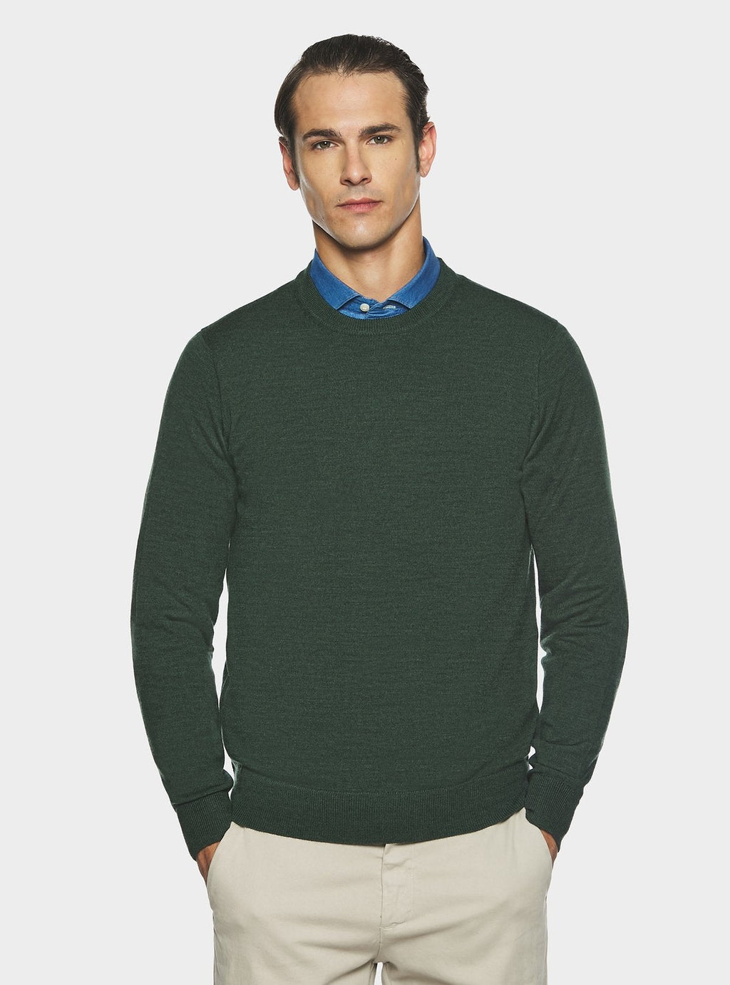 Maglia girocollo in pura lana merino - StepByStep