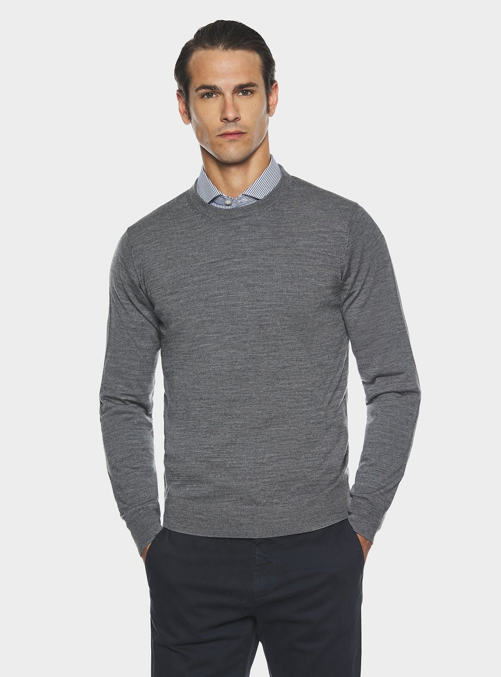 Maglia girocollo in pura lana merino - StepByStep