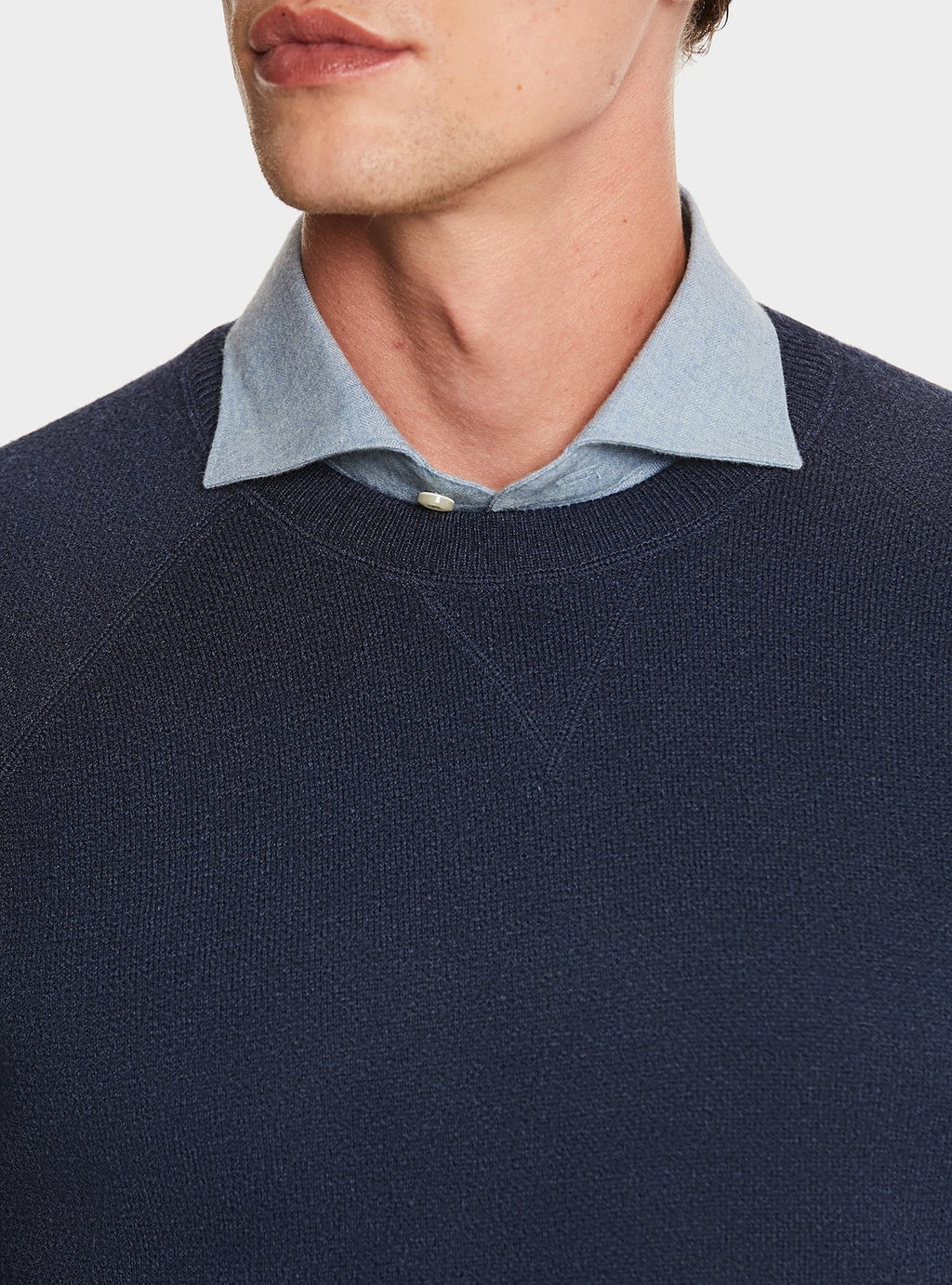 Maglia girocollo misto cashmere taglio felpa - StepByStep