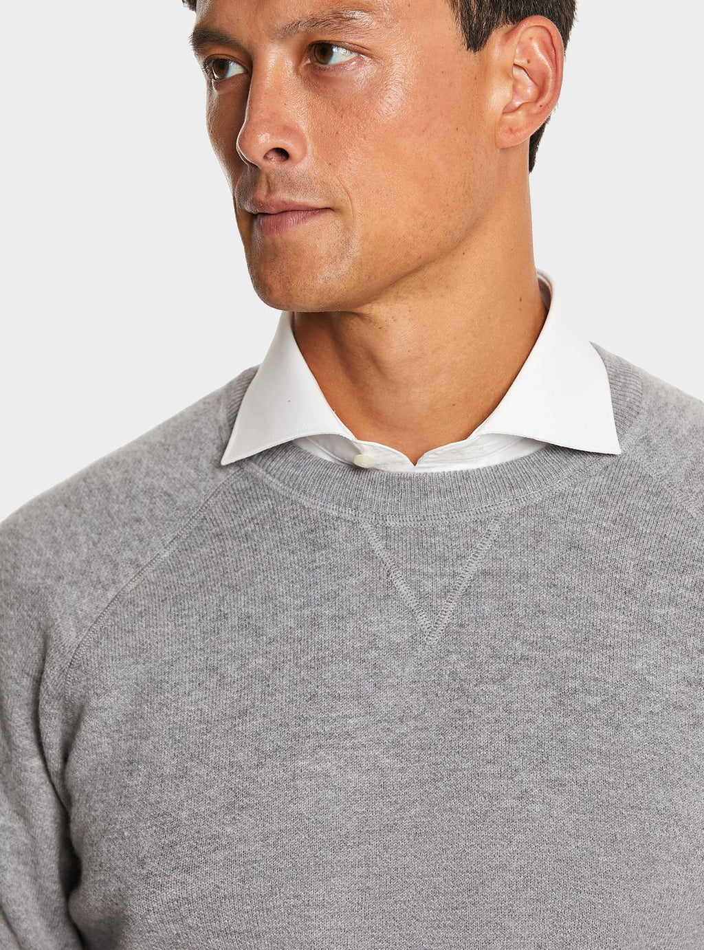 Maglia girocollo misto cashmere taglio felpa - StepByStep