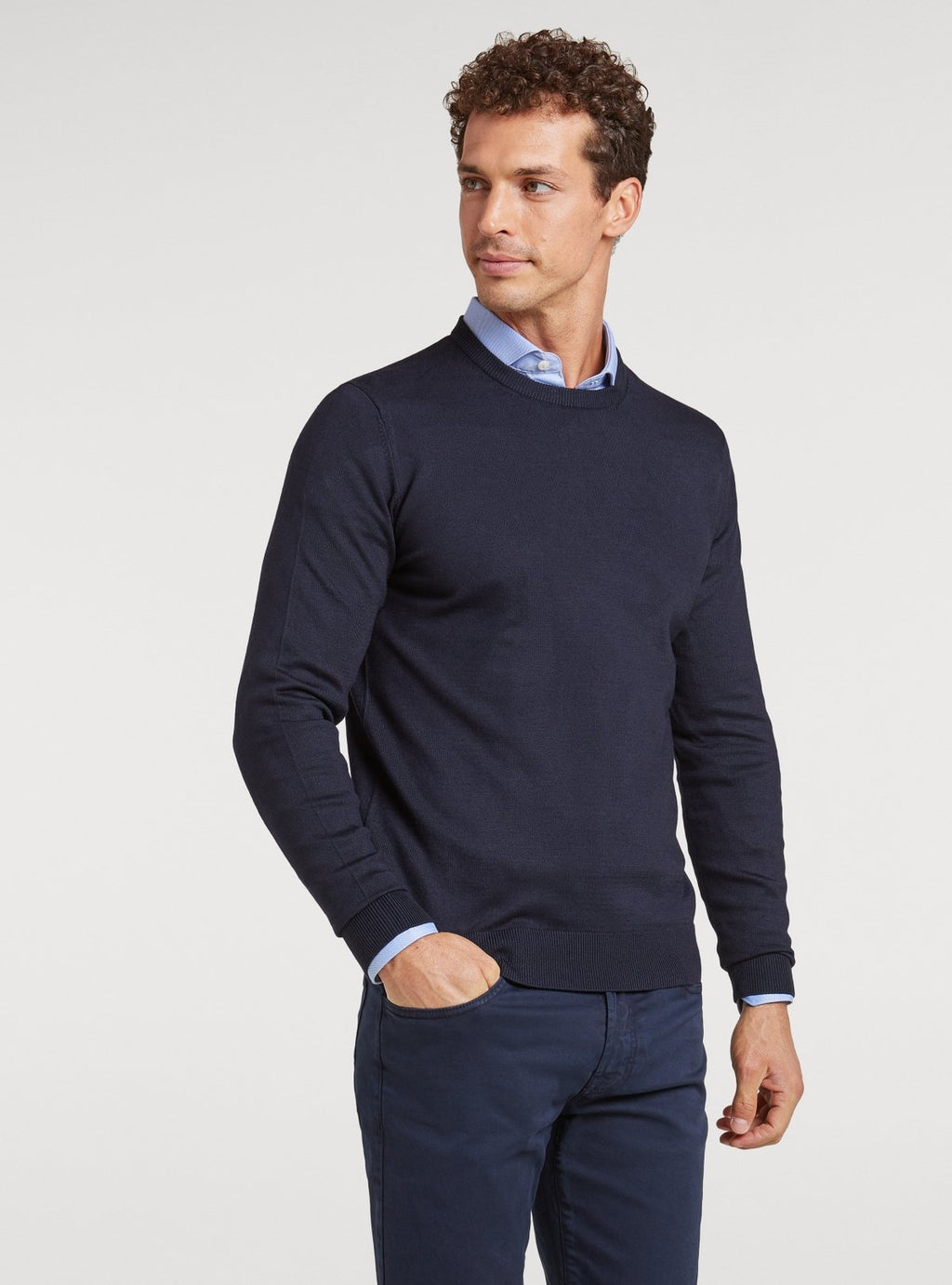 Maglia girocollo tinta unita - StepByStep