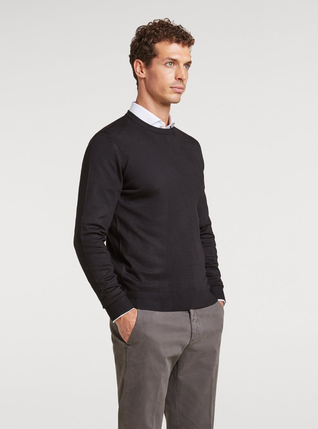 Maglia girocollo tinta unita - StepByStep