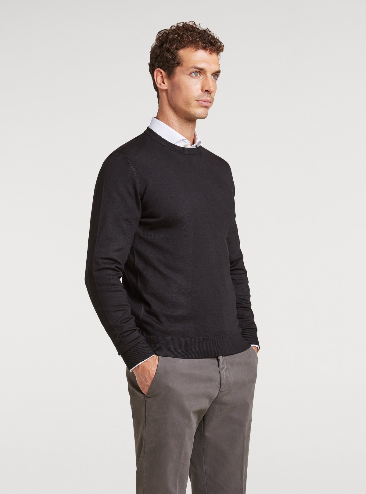 Maglia girocollo tinta unita - StepByStep